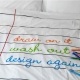 Doodle duvet: draw, wash and draw again
