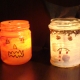 Halloween crafts: glass jar lanterns