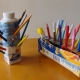 Recycled crafts: juice carton pencil organiser