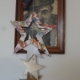 Christmas recycled crafts: cardboard stars decorations