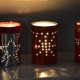 Christmas lanterns with recycled tins