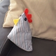 Fabric upcycle: make a chicken door stop