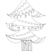 Holidays printables: Christmas Tree doodle