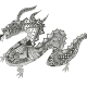  Zentangles Inspired Art: A Dragon