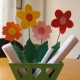 Monday crafts: paper flowers & letter holder