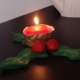 Christmas crafts: how to make a candle holder with air dry clay