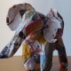 E is for elephant: how to make an elephant out of magazine pages