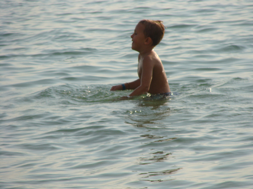 A swim before dinner