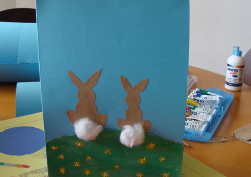 easter cards crafts. the tail. easter-cards