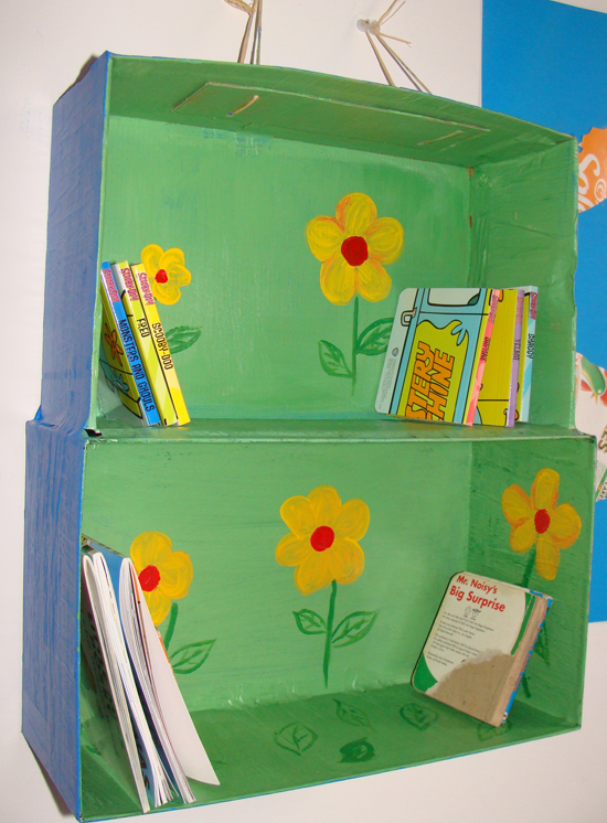 Fab Mums Monday Crafts How To Make A Fun Bookshelf Out Of