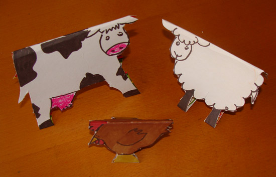 Fab Mums » Monday Crafts: cardboard farm animals