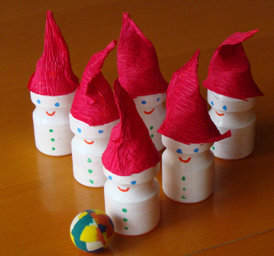 Christmas Tin Can Bowling - Red Ted Art - Kids Crafts