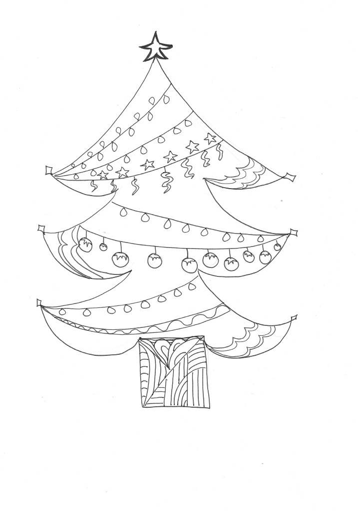 Xmas tree doodle